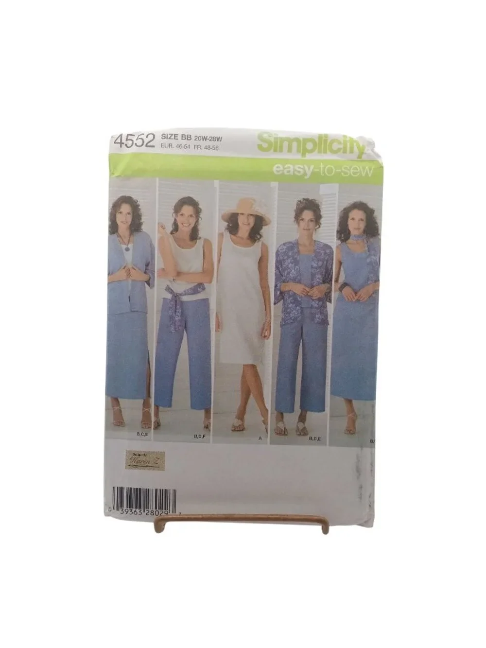 Simplicity 4552 Womens Easy-To-Sew Pattern For Skirt Pants Dress Kimono Top